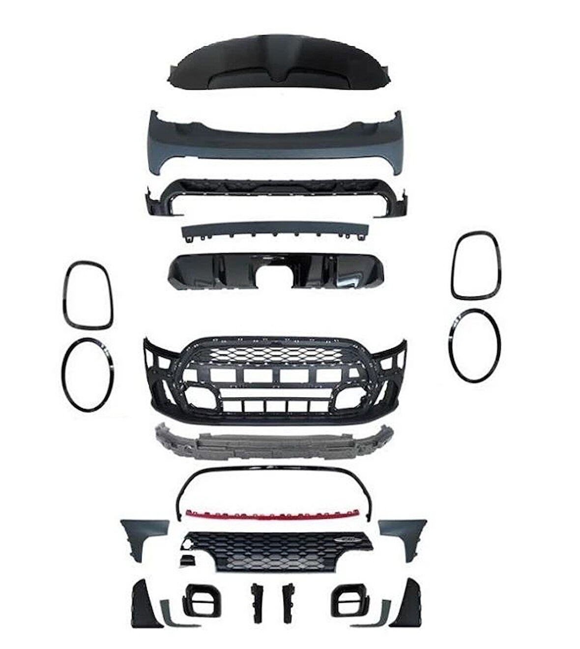 Mini Cooper F56 / F57 2D JCW 2021+ Uyumlu Body Kit