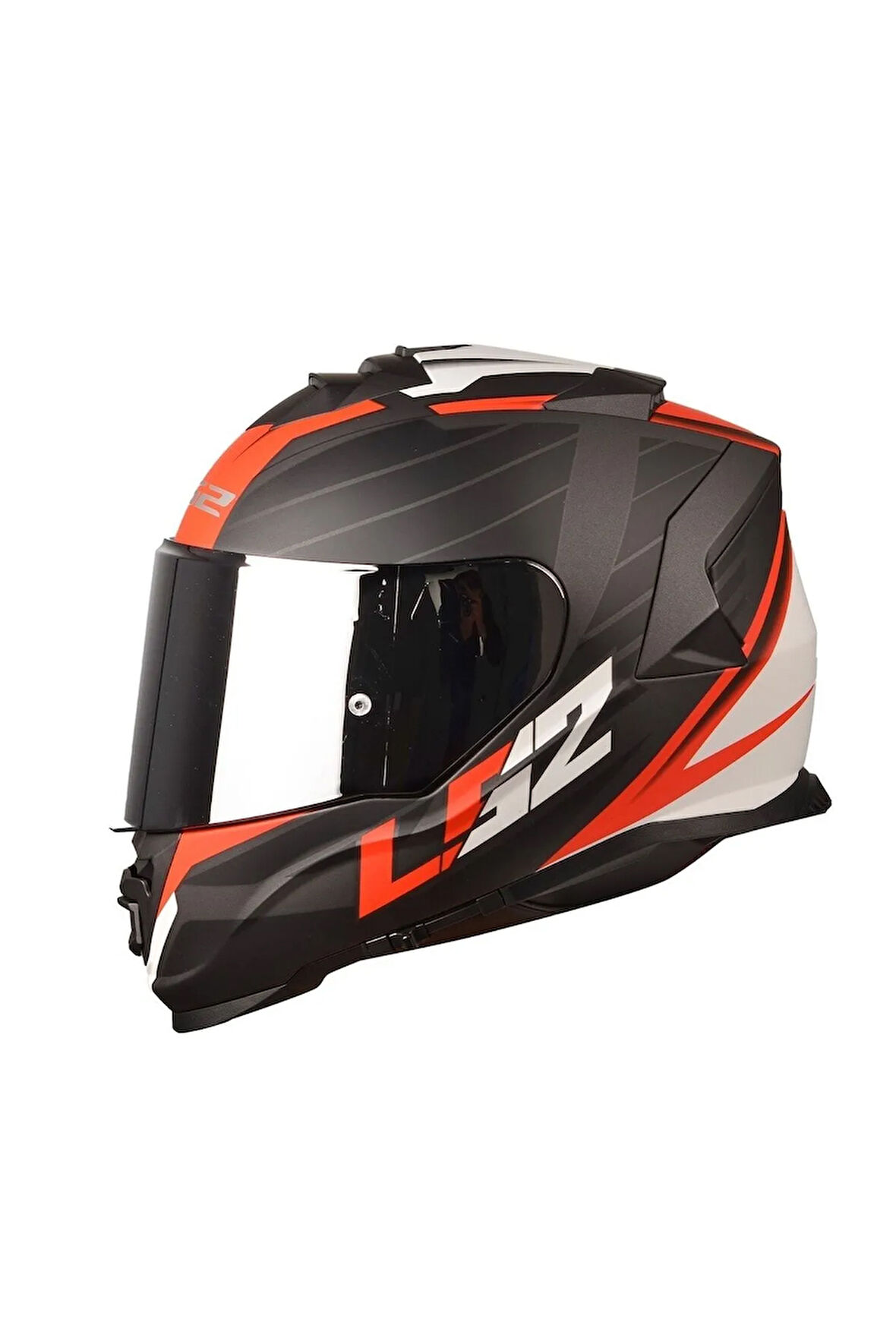 Storm 2 Nerve Mat Siyah-kırmızı Kask (gri Camlı )