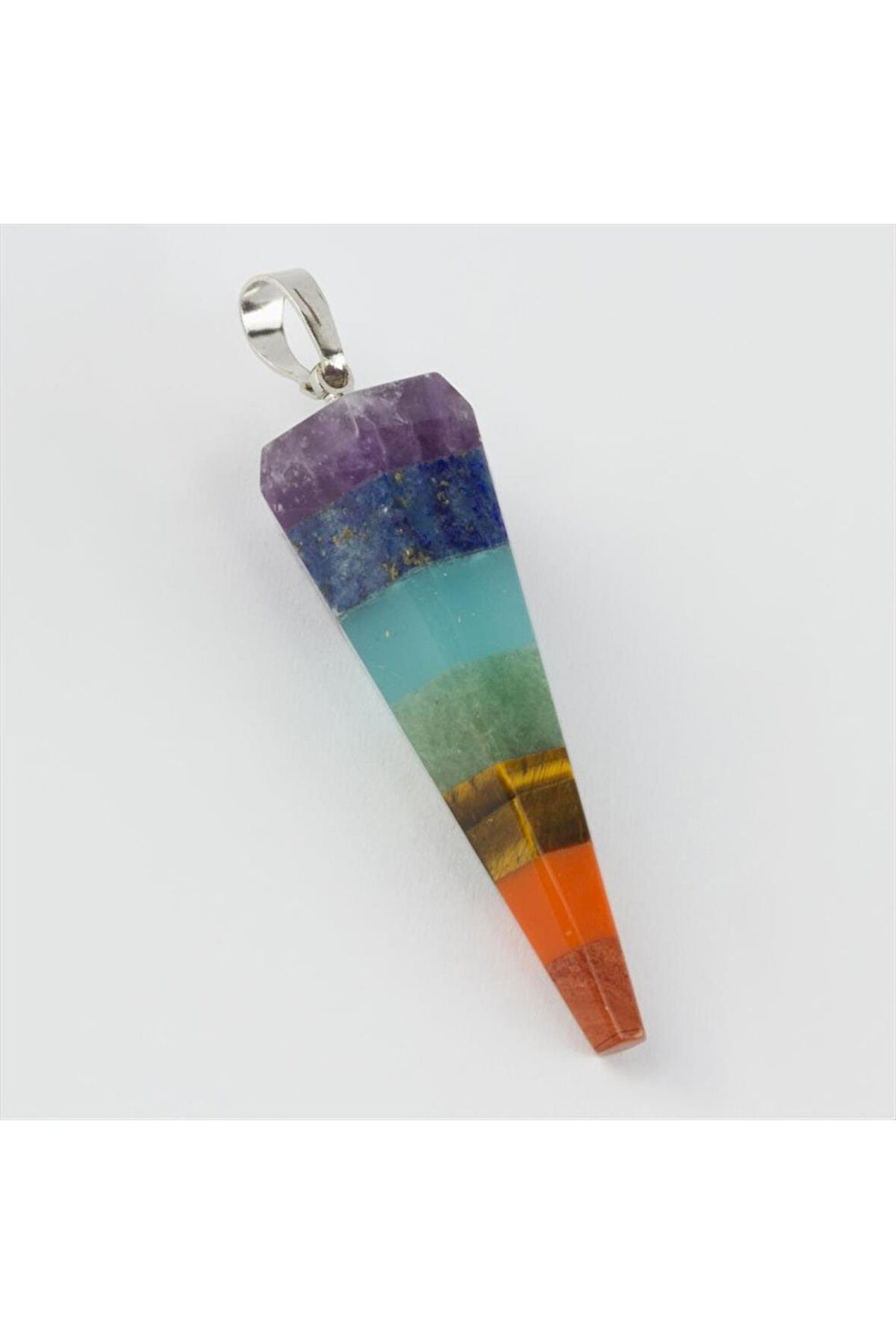 7 Çakra Doğaltaş Kolye Ucu