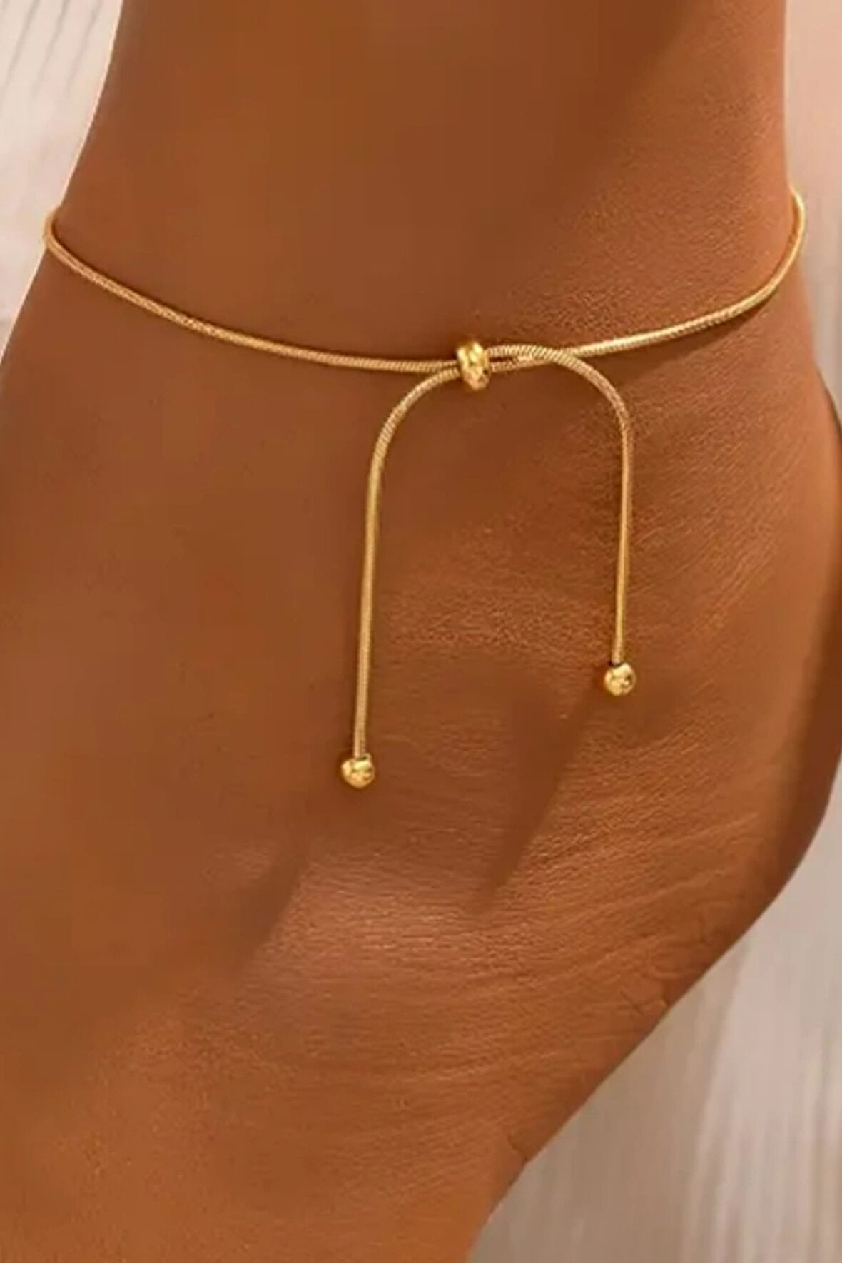 Ayarlanabilir Gold Çelik Halhal -Glorious Serisi