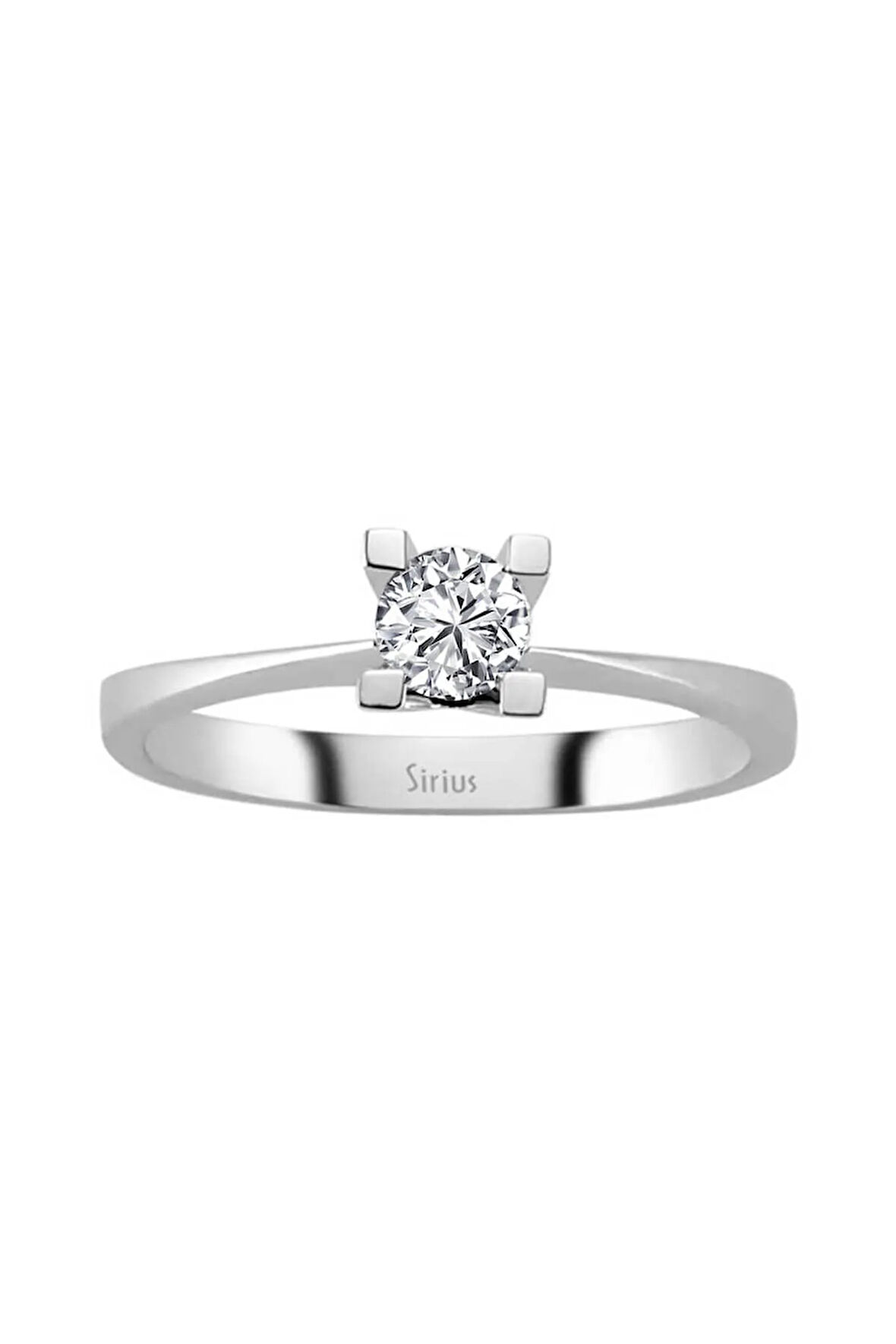 F Renk 0,26 Karat Pırlanta Tektaş Yüzük 0624R0161