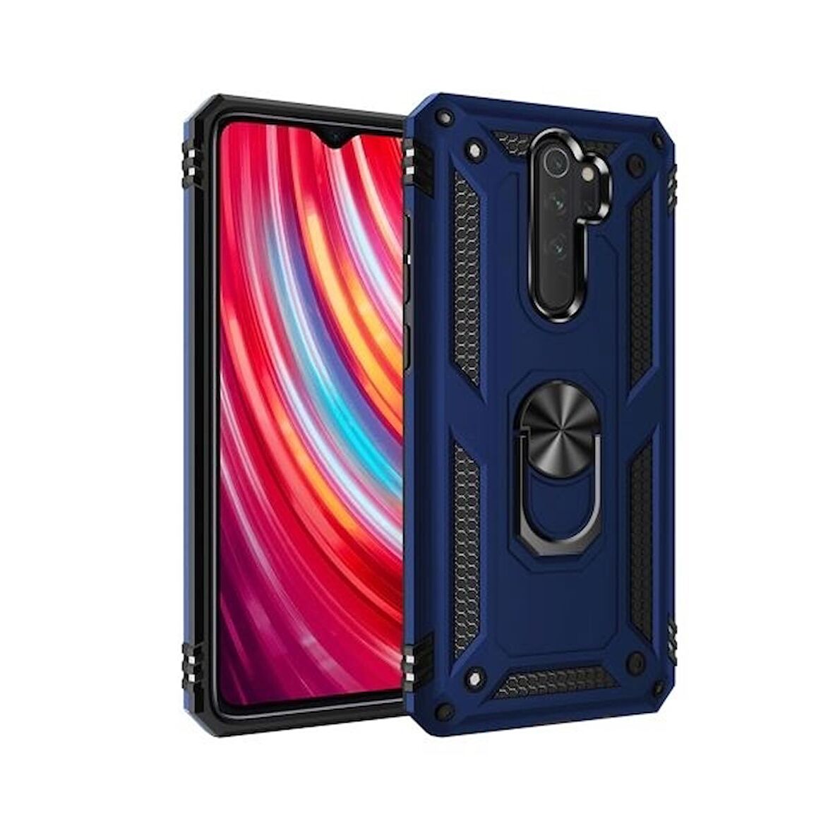 Smcase Xiaomi Redmi Note 8 Pro Kılıf Vega Yüzüklü Tank Kapak 