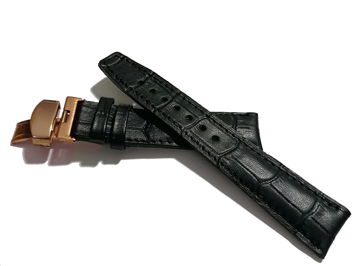 Fado &Hertür Saate &Uygun  Kelebek  Toka  24 MM  siyah kordon   (190 ) rose    toka