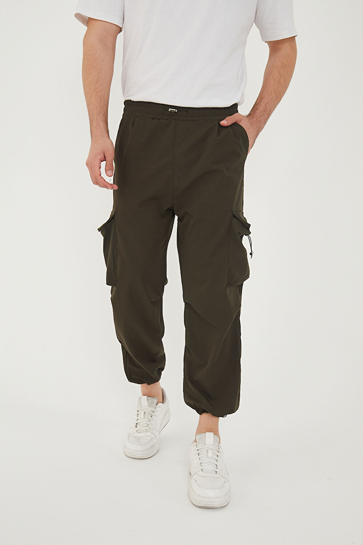 Camp550 Outdoor Tactical Kargo Cepli Ayarlanabilir Paçalı Oversize Erkek Jogger Yürüyüş Pantolonu