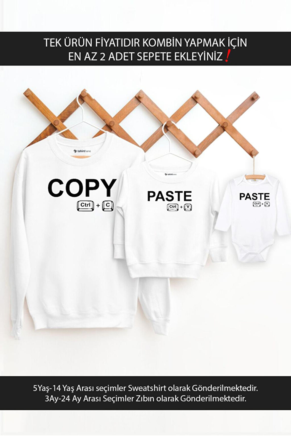 Baba Oğul Kız Copy Paste(TEK ÜRÜN FİYATIDIR KOMBİN YAPMAK İÇİN EN AZ 2 ADET SEPETE EKLEYİNİZ)