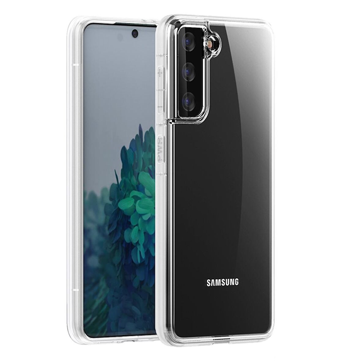 Gpack Samsung Galaxy S21 5G Kılıf Coss Şeffaf Sert Kapak