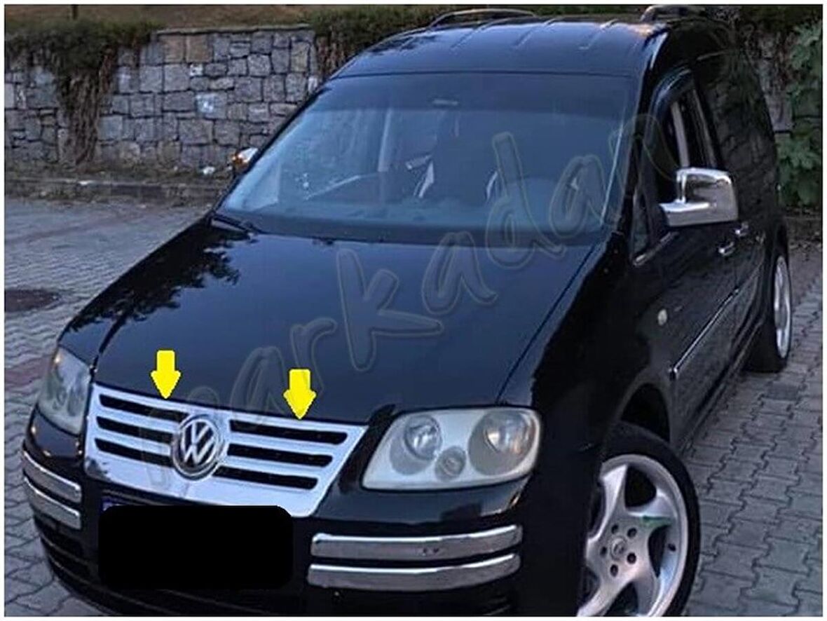 Markadan VW Caddy Krom Ön Panjur Formlu 2004-2010 Paslanmaz Çelik