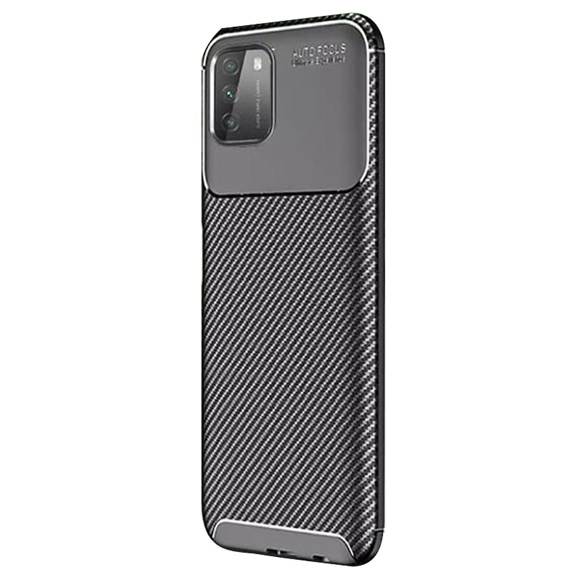 Gpack Xiaomi Poco M3 Kılıf Negro Karbon DizaynFull Ekran Koruyucu