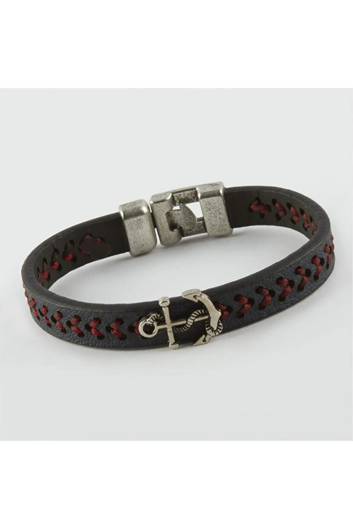 Çapa Figürlü Kaliteli Suni Deri Bileklik