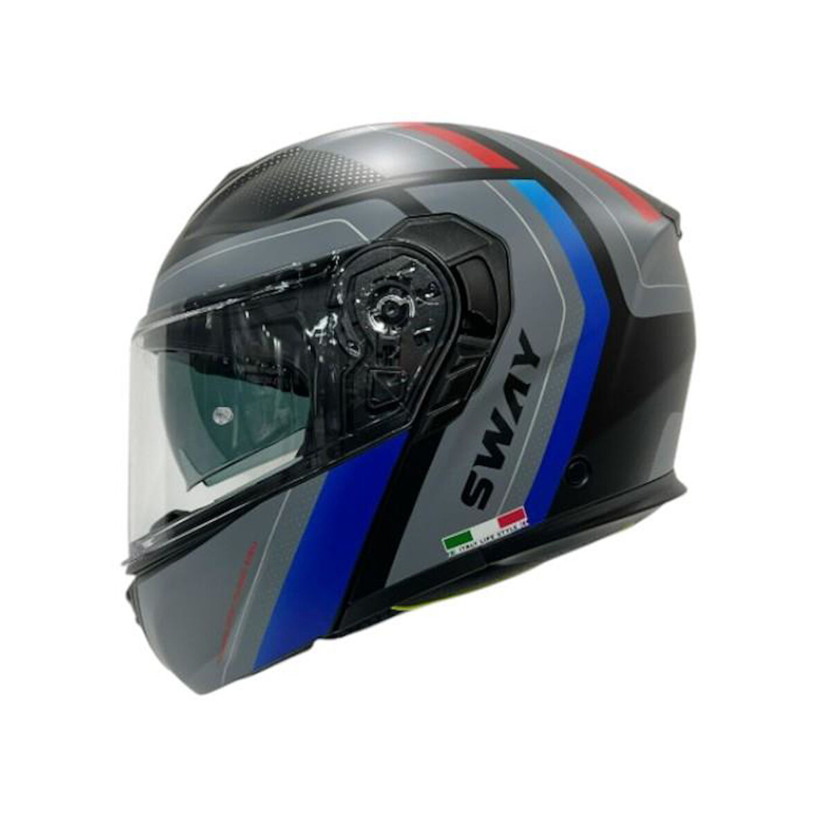 Sway Çene Açılır Kask Sw 917 Kore Siyah Mavi