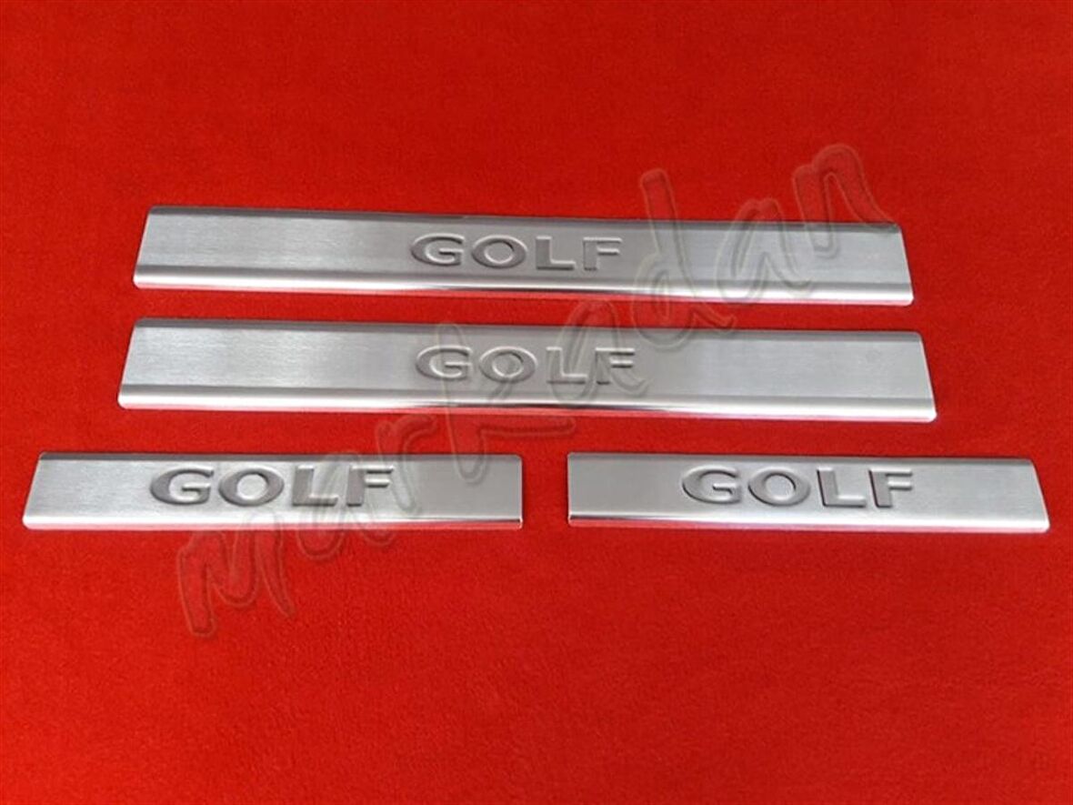 Markadan VW Golf 6 Krom Kapı Eşiği 2009-2012 4 Parça Paslanmaz Çelik