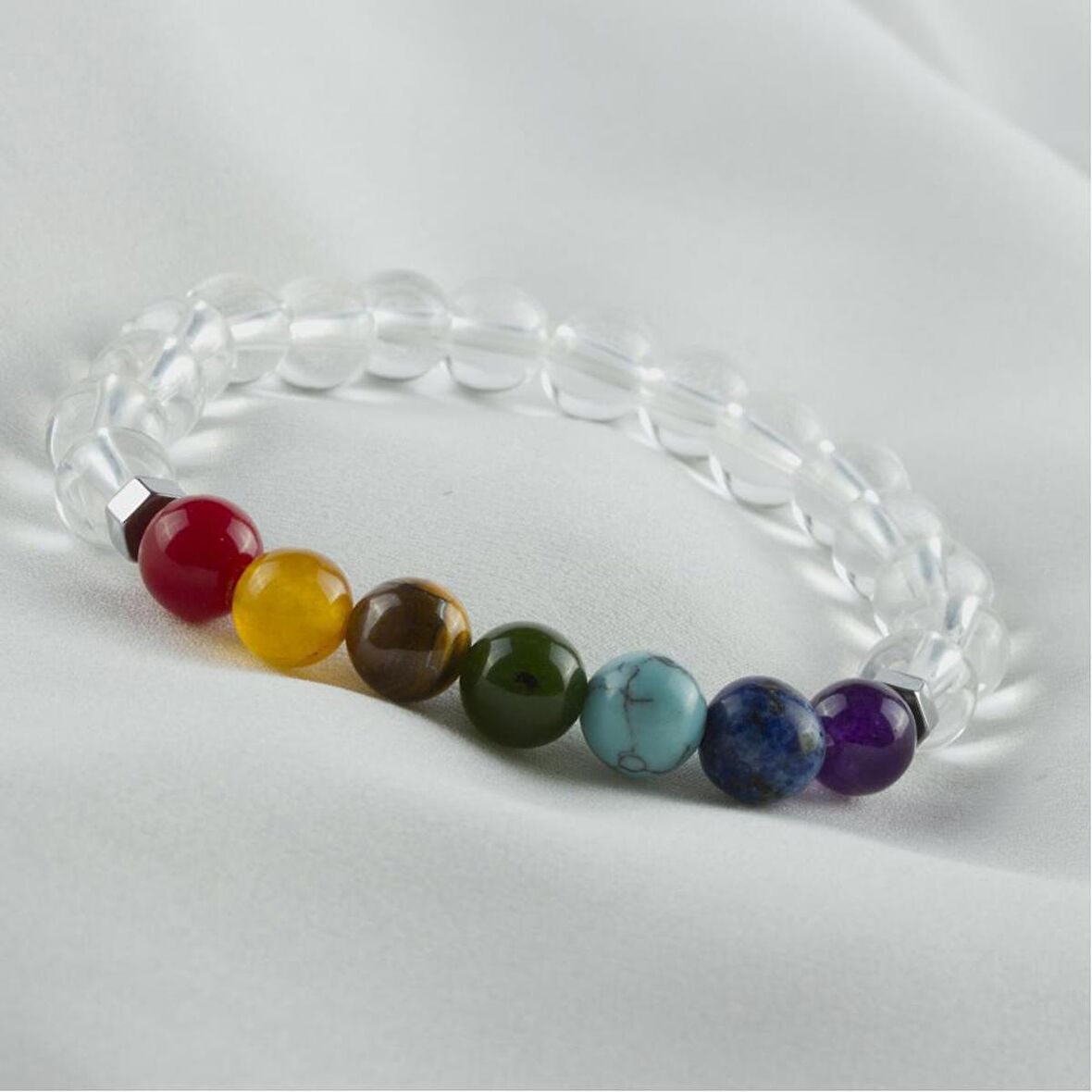 7'li Doğaltaş Çakra Bileklik