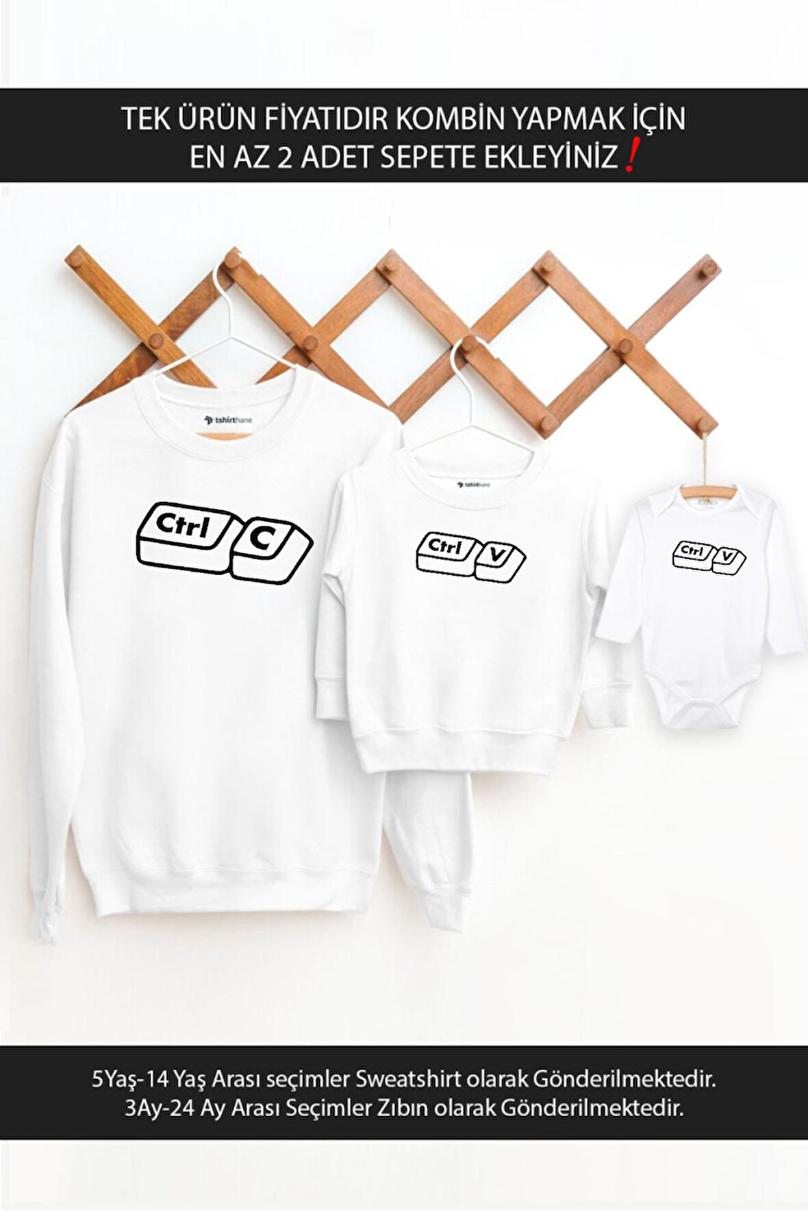 Baba Oğul Kız Ctrl-C Ctrl-V(TEK ÜRÜN FİYATIDIR KOMBİN YAPMAK İÇİN EN AZ 2 ADET SEPETE EKLEYİNİZ)