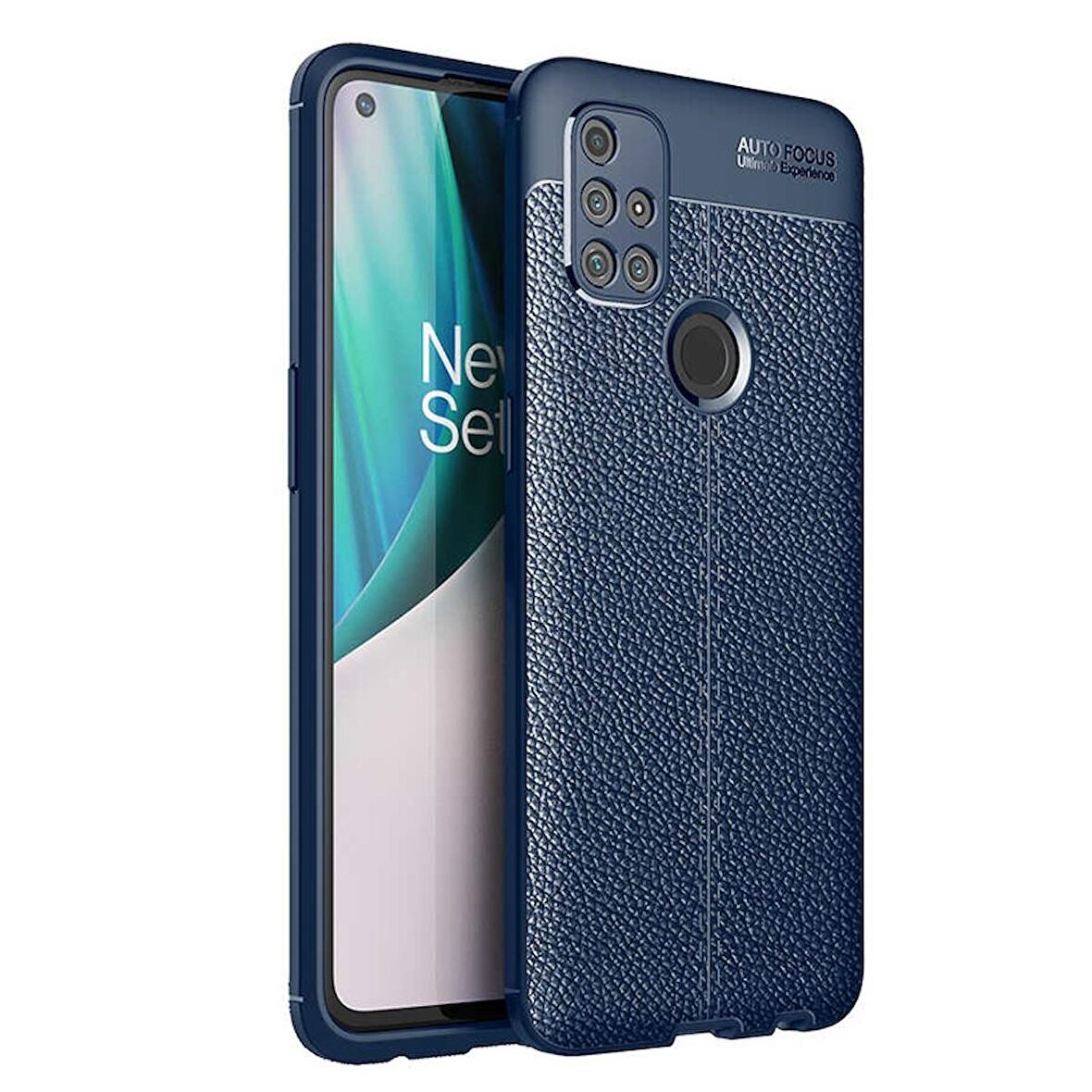 Gpack Oneplus Nord N10 5G Kılıf Niss Silikon Deri Görünümlü