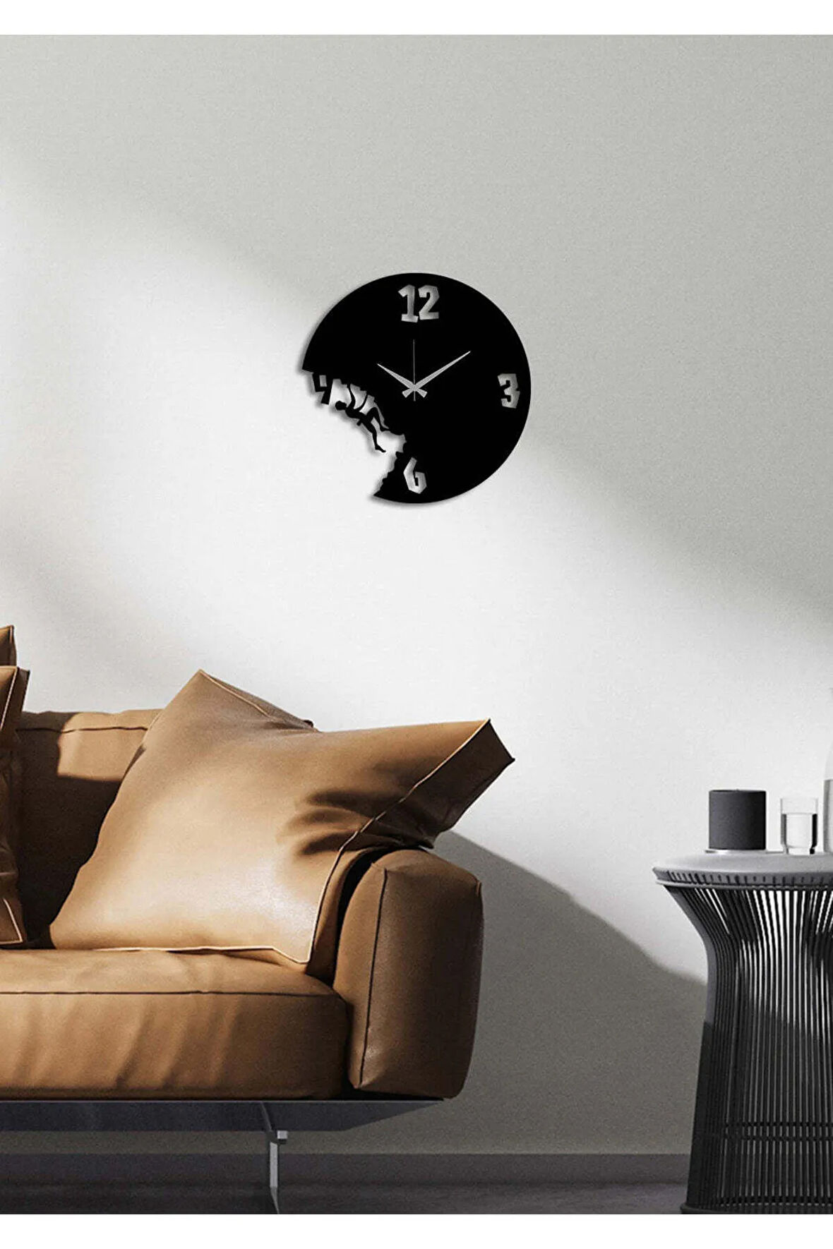 Artroya Yap&Boz Metal Duvar Saati -Ev Ofis  - 40 x 40 - cm - Siyah - CLOCK-177