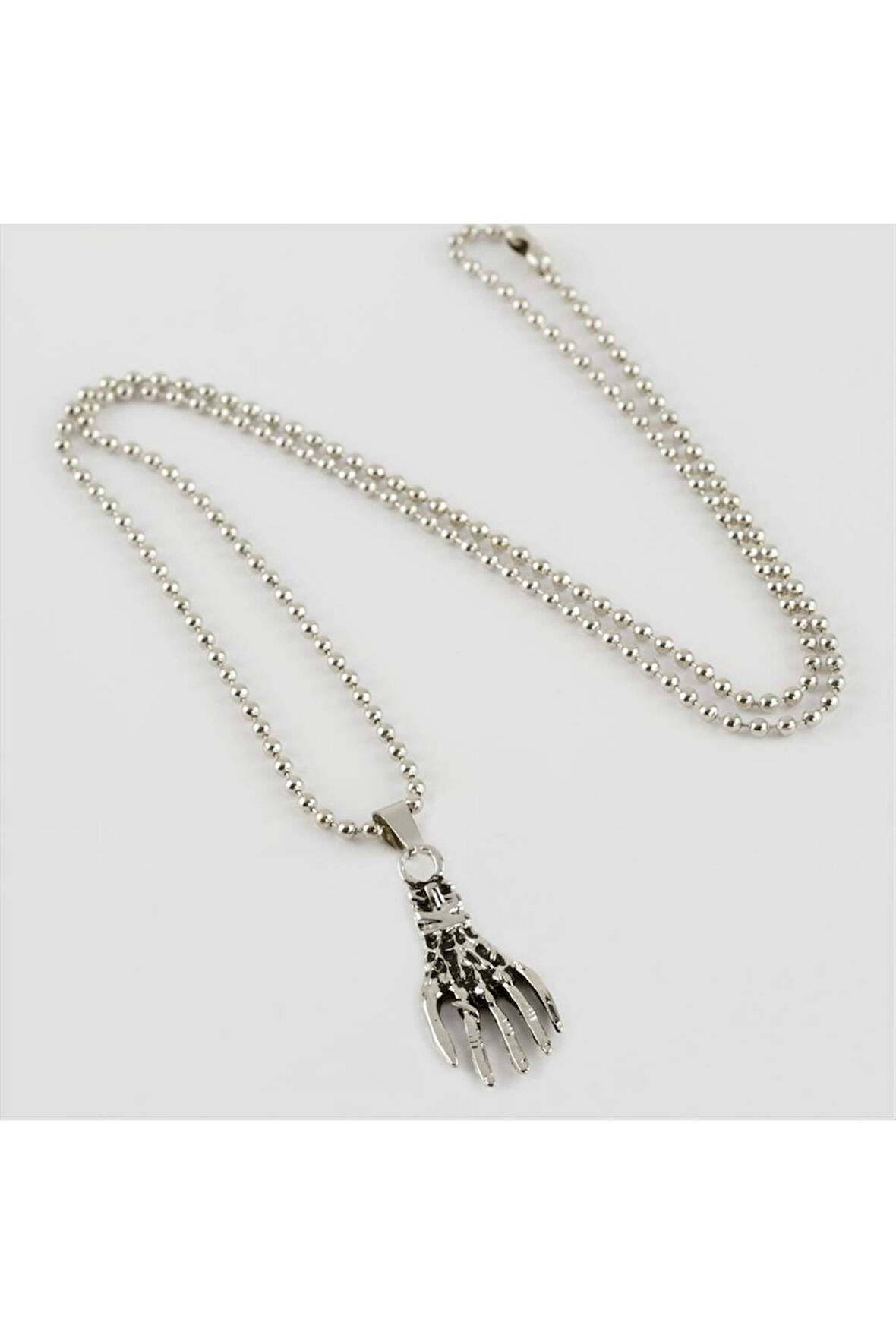 İskelet El Figürlü Erkek Kolye