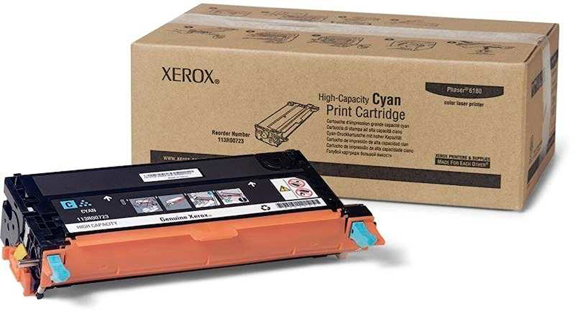 Xerox 6180 (113R00723) Mavi Orjinal Toner