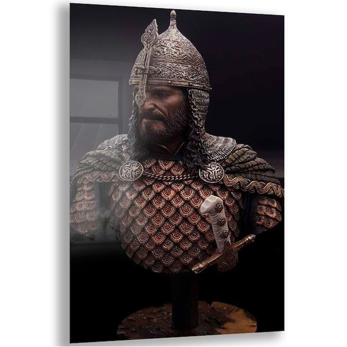 Modern Osmanlı Cam Tablo - Yatay Motif 01-024