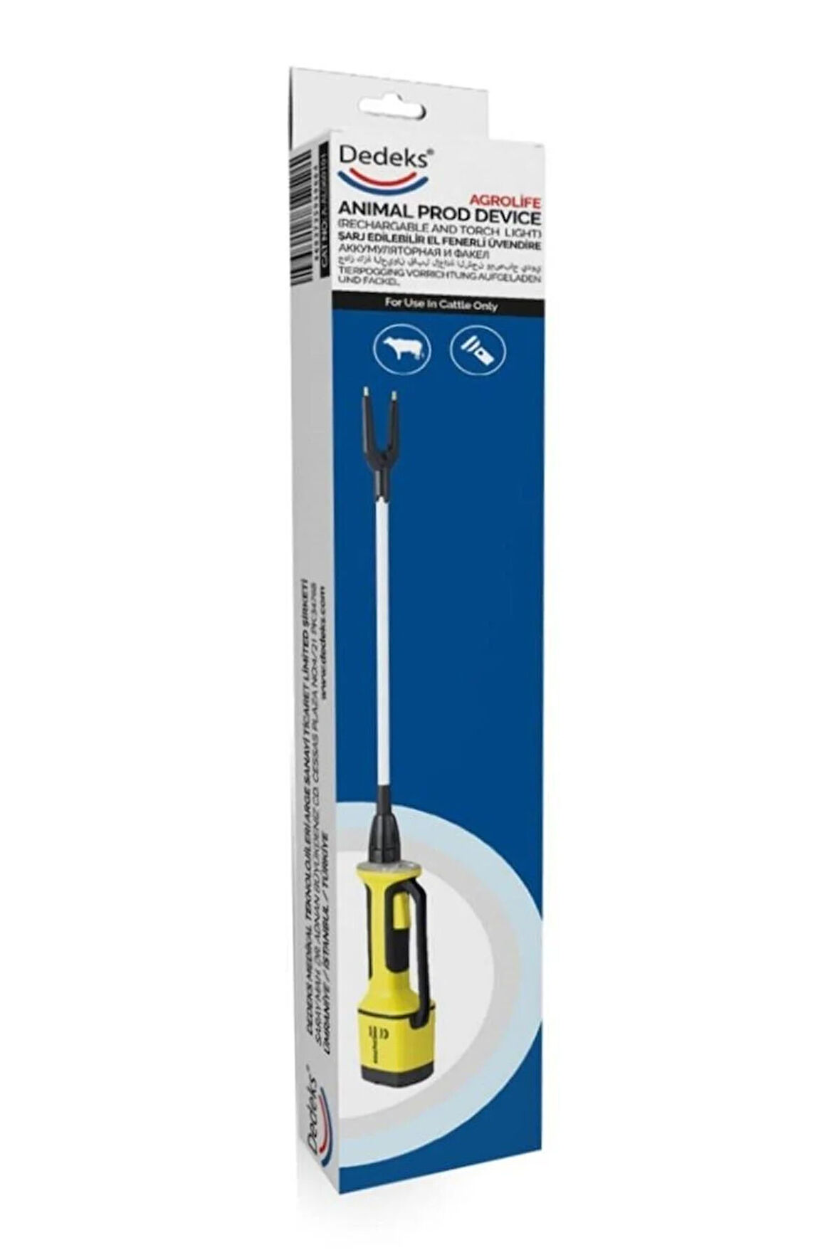 Şarjlı Üvendire Şok Hayvan Cihazı Bataryalı 92 Cm