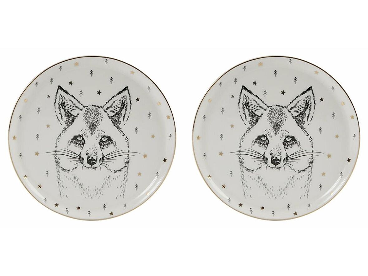 Porland Forest Fox Düz Tabak 20cm 2'li 04LFH000457