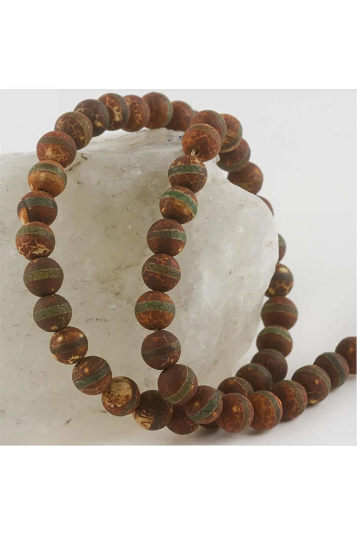 Tibet Akik Taşı Mat 8 mm