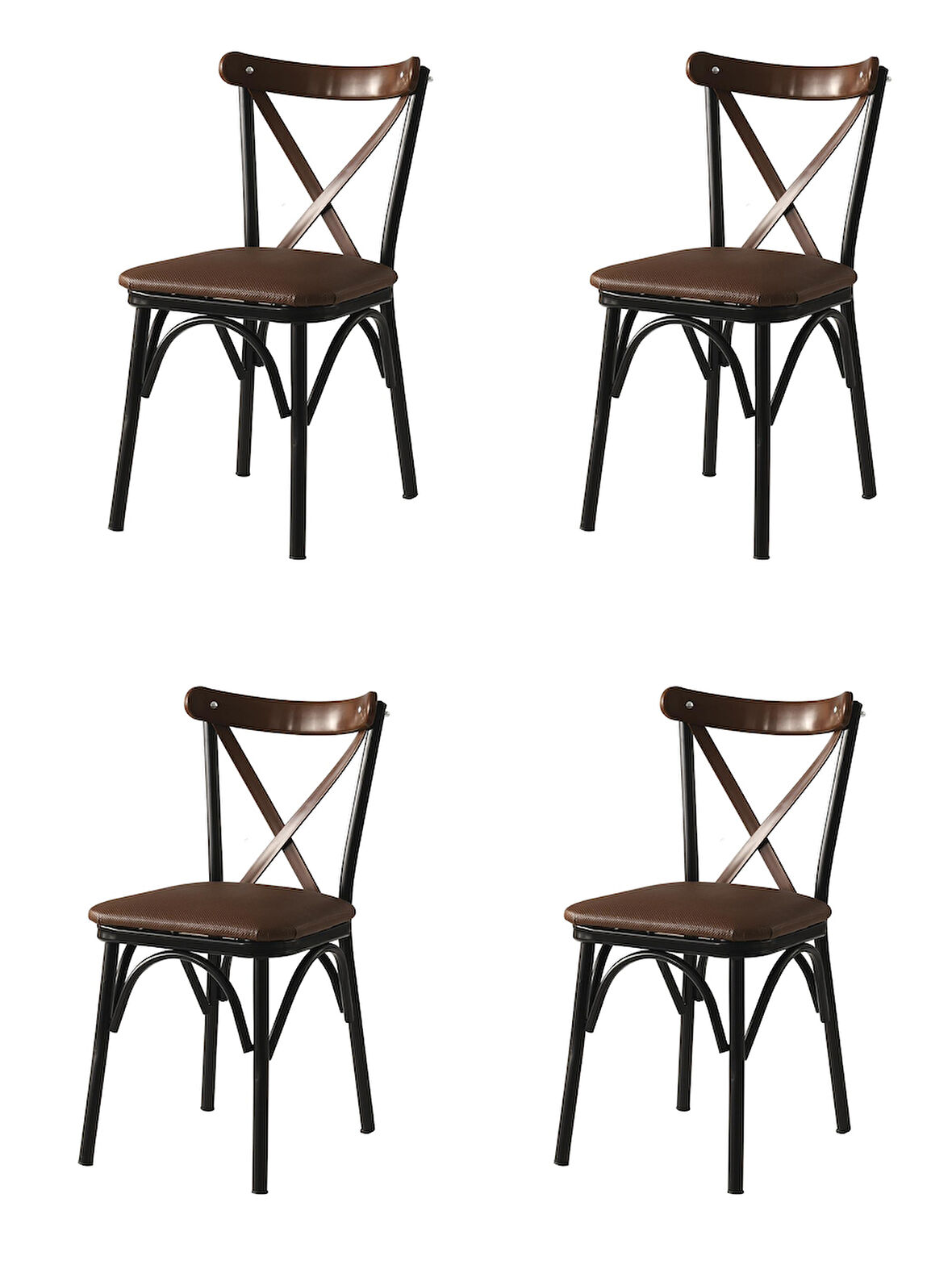 Bahar Mutfak Bahçe Cafe Sandalyesi 4 Li Set