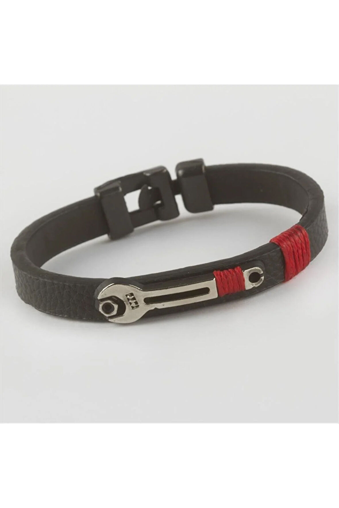 Anahtar Figürlü Kaliteli Suni Deri Bileklik