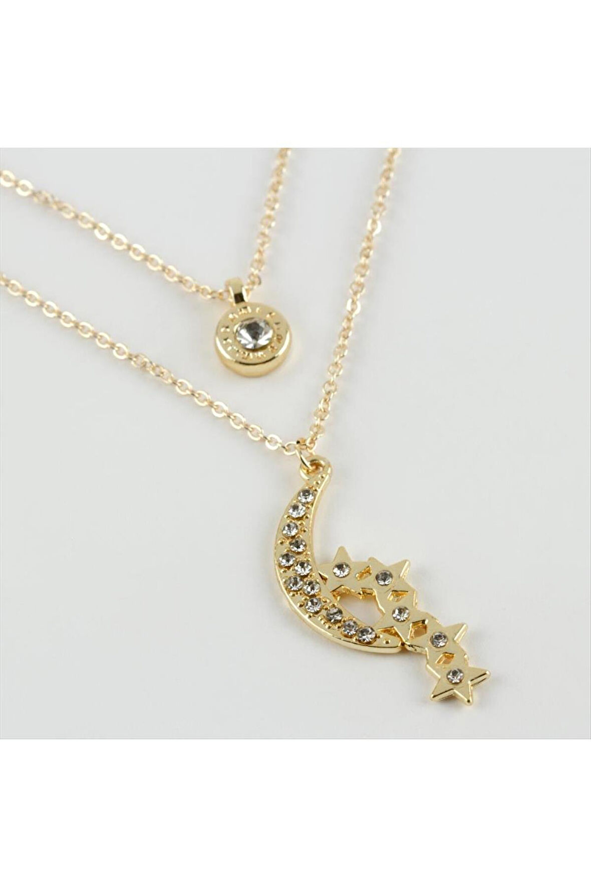 Ay Yıldız Figürlü Yeni Sezon İkili Kolye