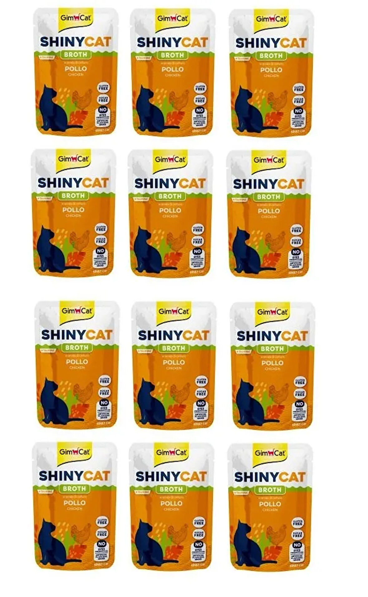 Gimcat Shinycat Pouch Tavuklu Kedi Yaş Mama 70 Gr. X 12 Adet