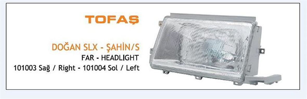 Far Fıat  93-> Doğan Slx Sağ(4Ad)