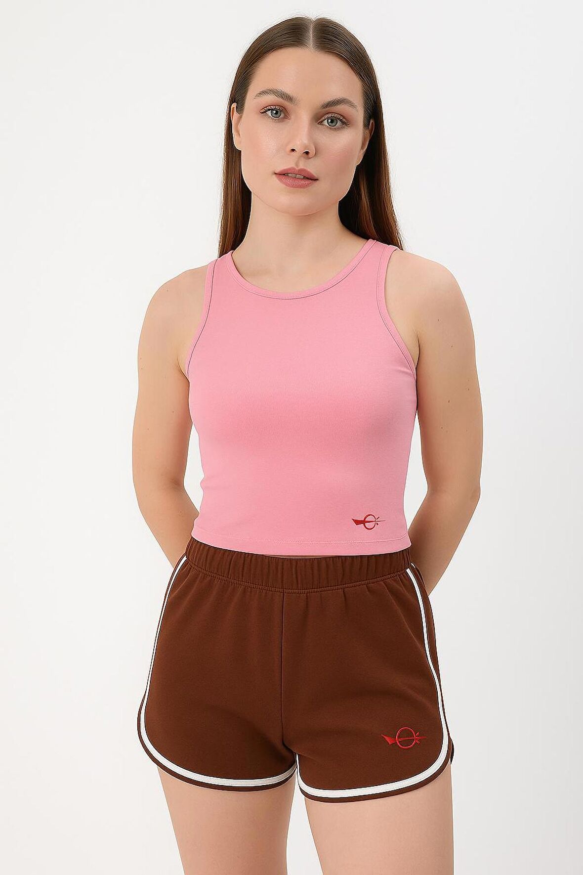 Fibula Moda Kahverengi Kadın Şort