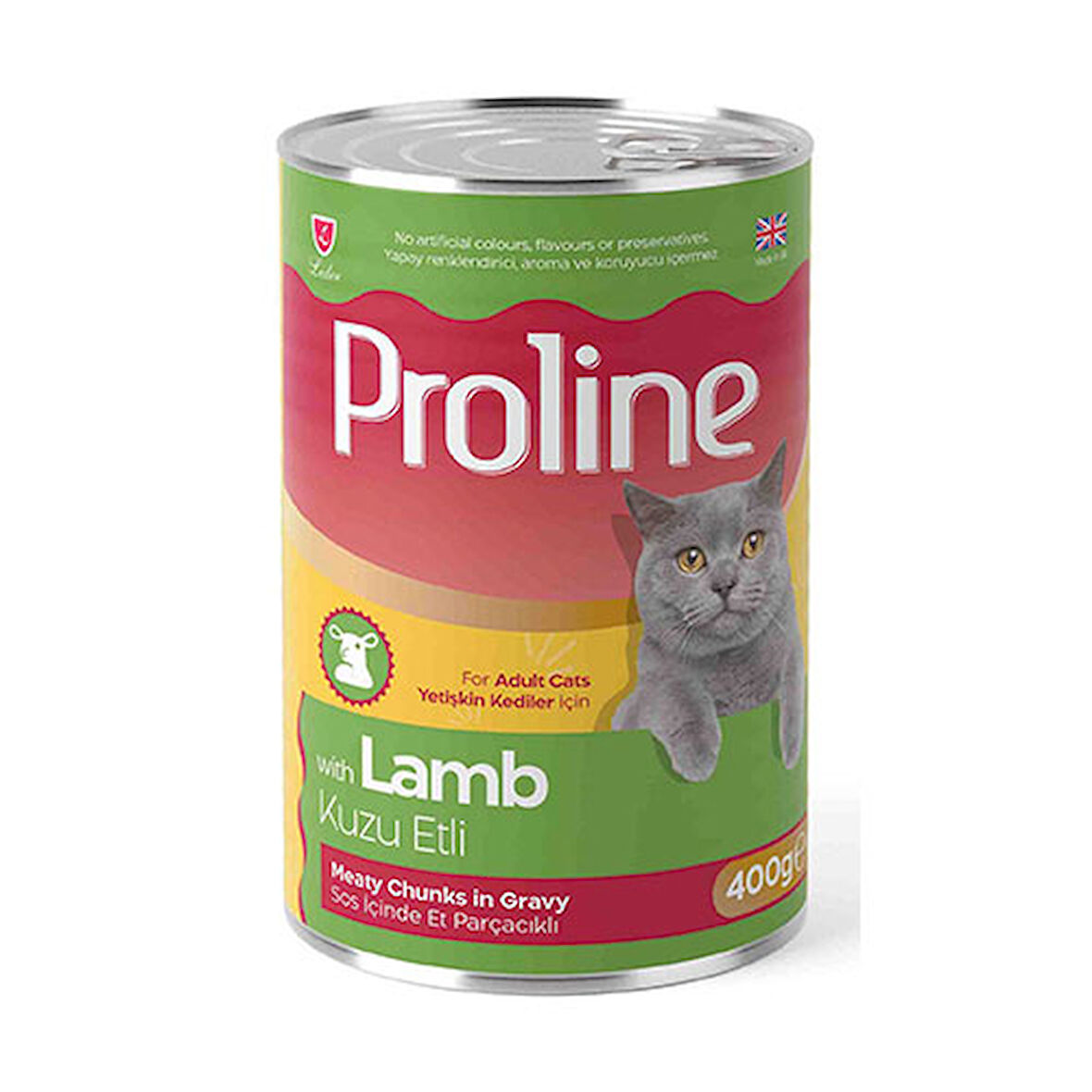 Proline Kuzu Etli Sos İçinde Gravy Yetişkin Kedi Konservesi 12 Adet 400 Gr 