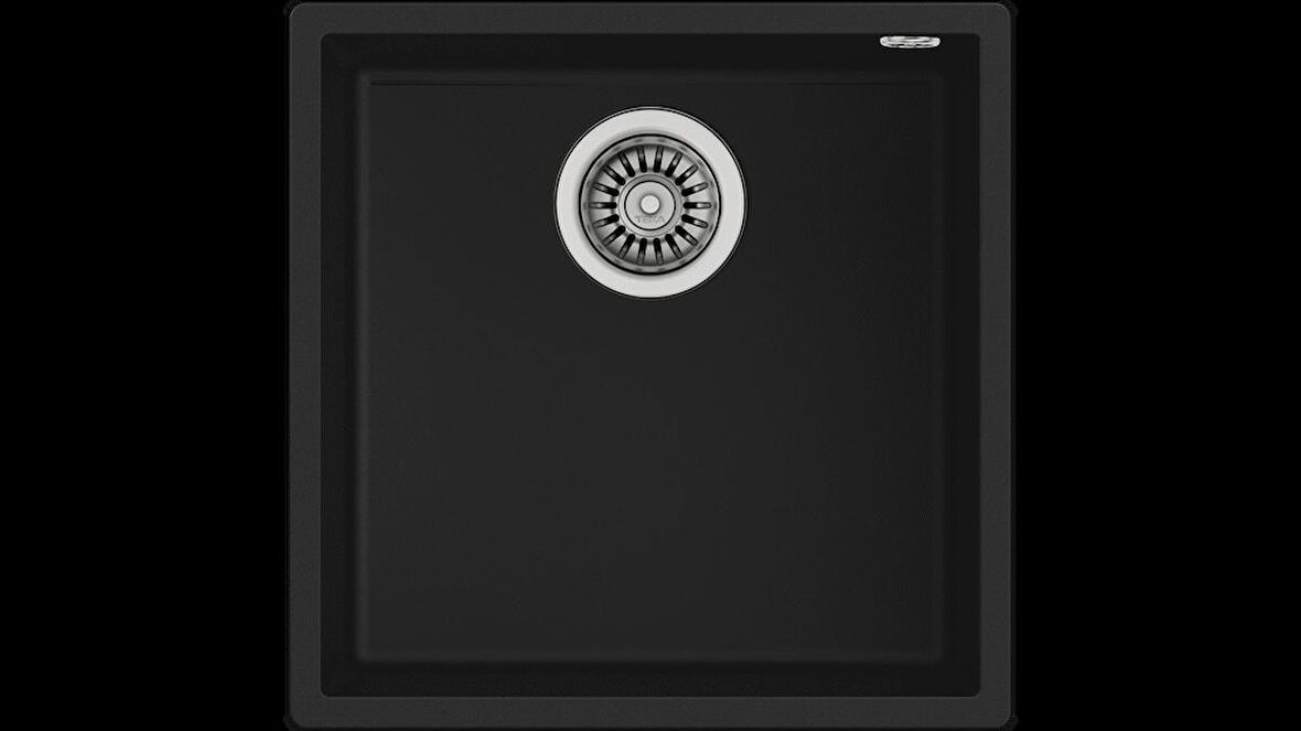 TEKA SQUARE 40.40 TG BLACK TEGRANİT TEZGAH ALTI EVİYE 115230025