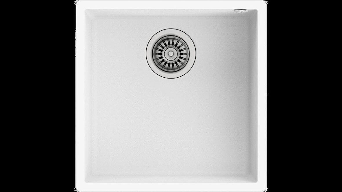 SQUARE 40.40 TG Tek Hazneli Tezgahaltı Tegranite Eviye 115230029