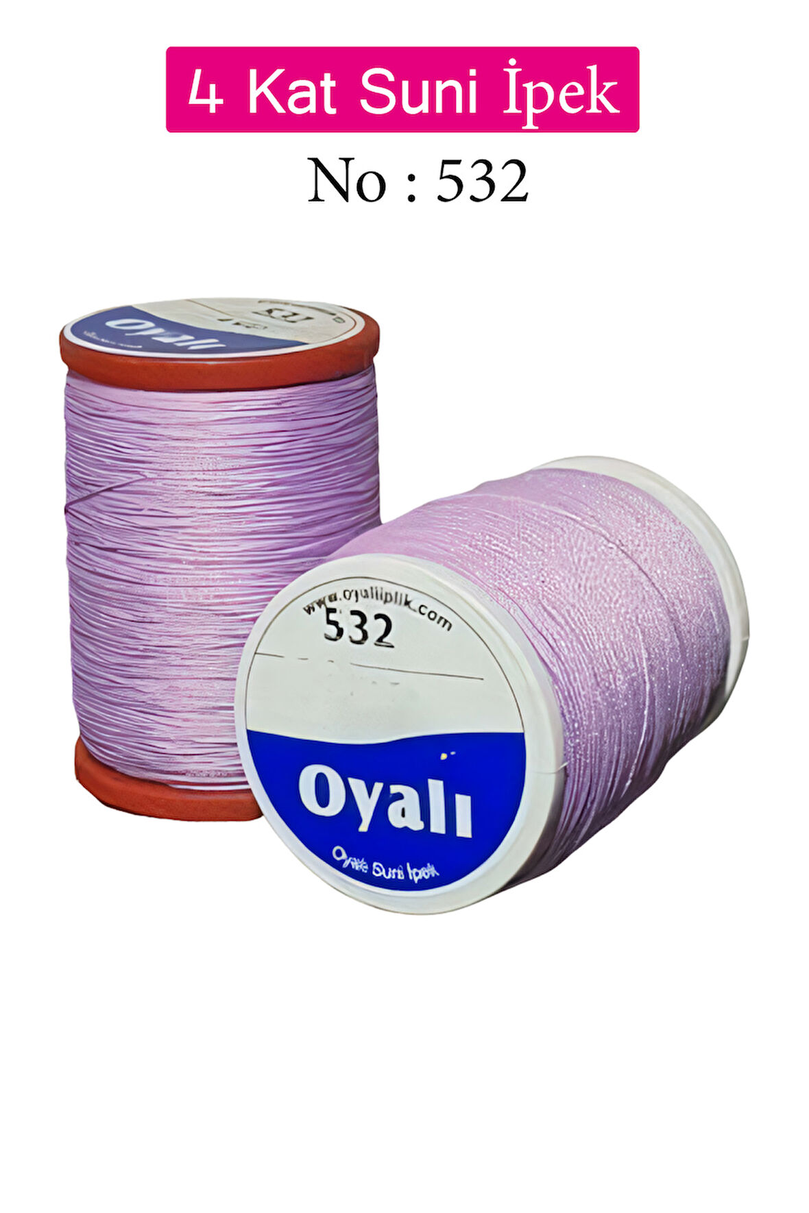 Oyalı 4 Kat Suni İpek İplik İğne Oyası Boncuk İpi Tığ Oyası No:532