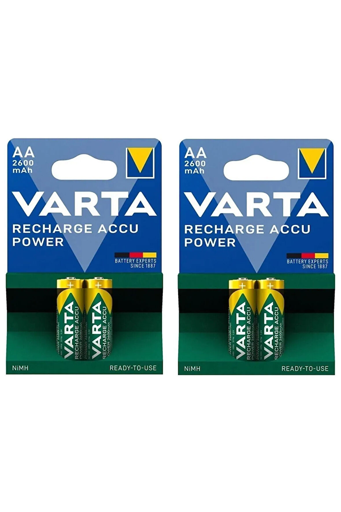 Şarjlı 2600 Mah 2'li Kalem Pil 2 Paket