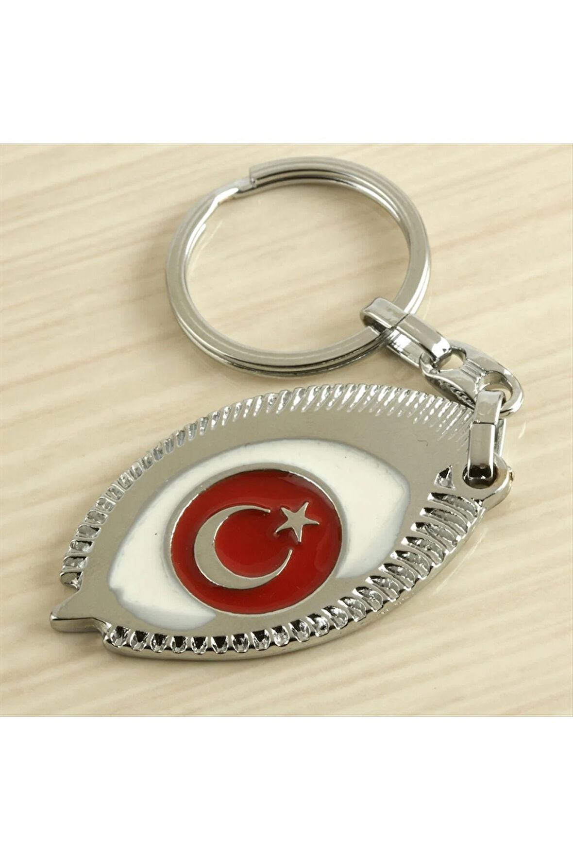 Ay Yıldız Metal Anahtarlık