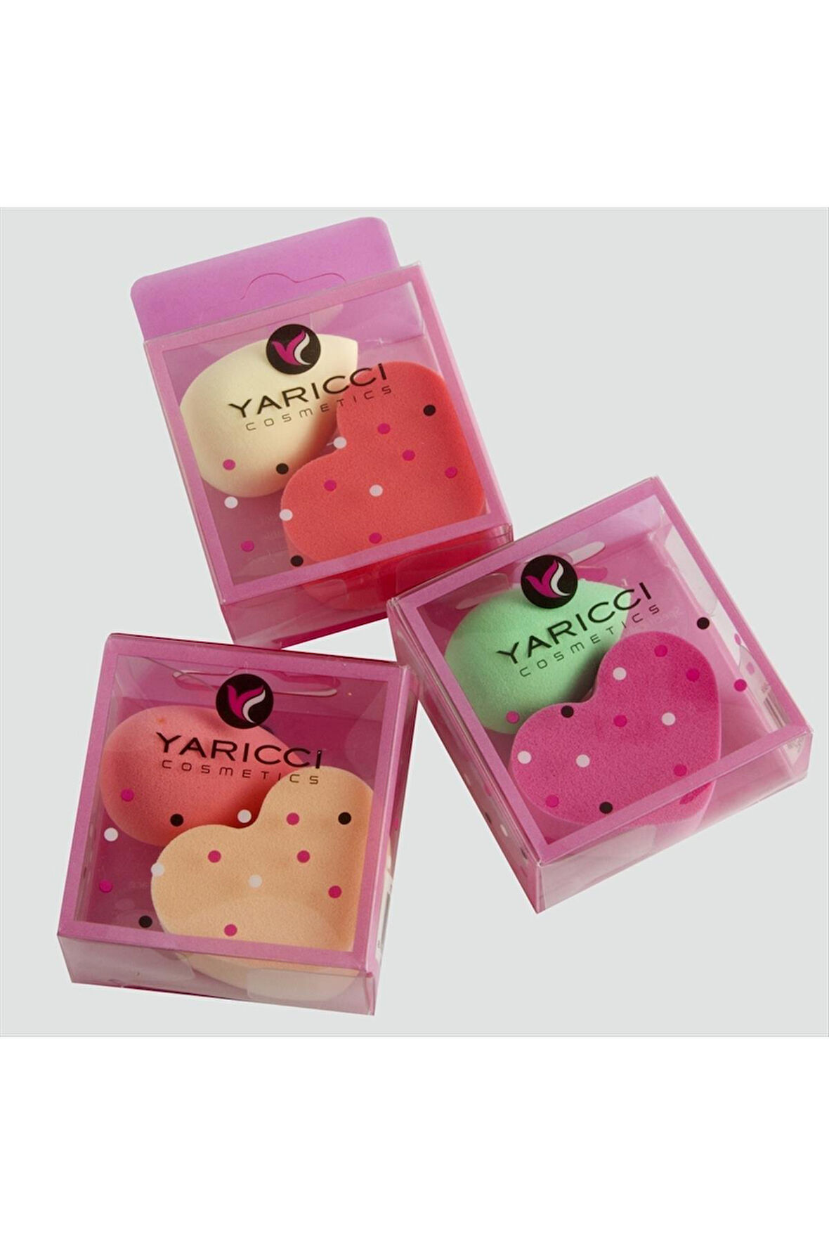 2 Adet Kalp Makyaj Süngeri Minik