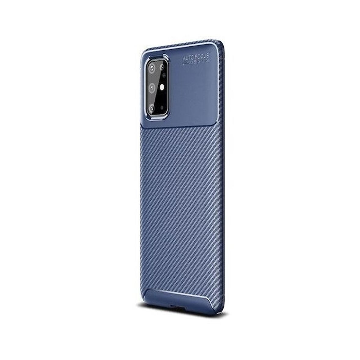 Smcase Samsung Galaxy S20 Plus Kılıf Negro Karbon Silikon  Tam Kapatan Ekran Koruyucu