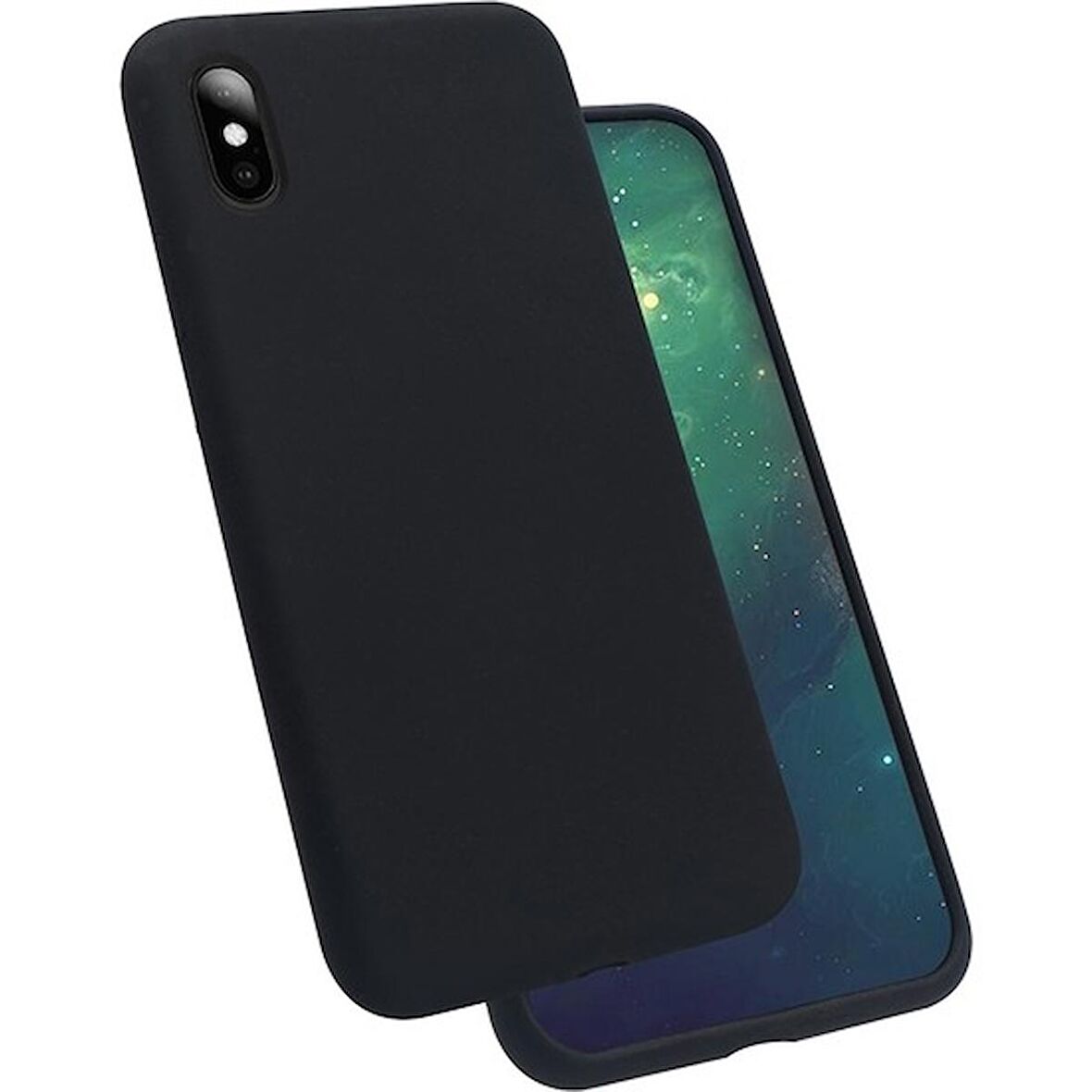 Smcase iPhone XS Kılıf Silinebilir Kir Tutmaz Silikon  Nano Ekran Koruyucu