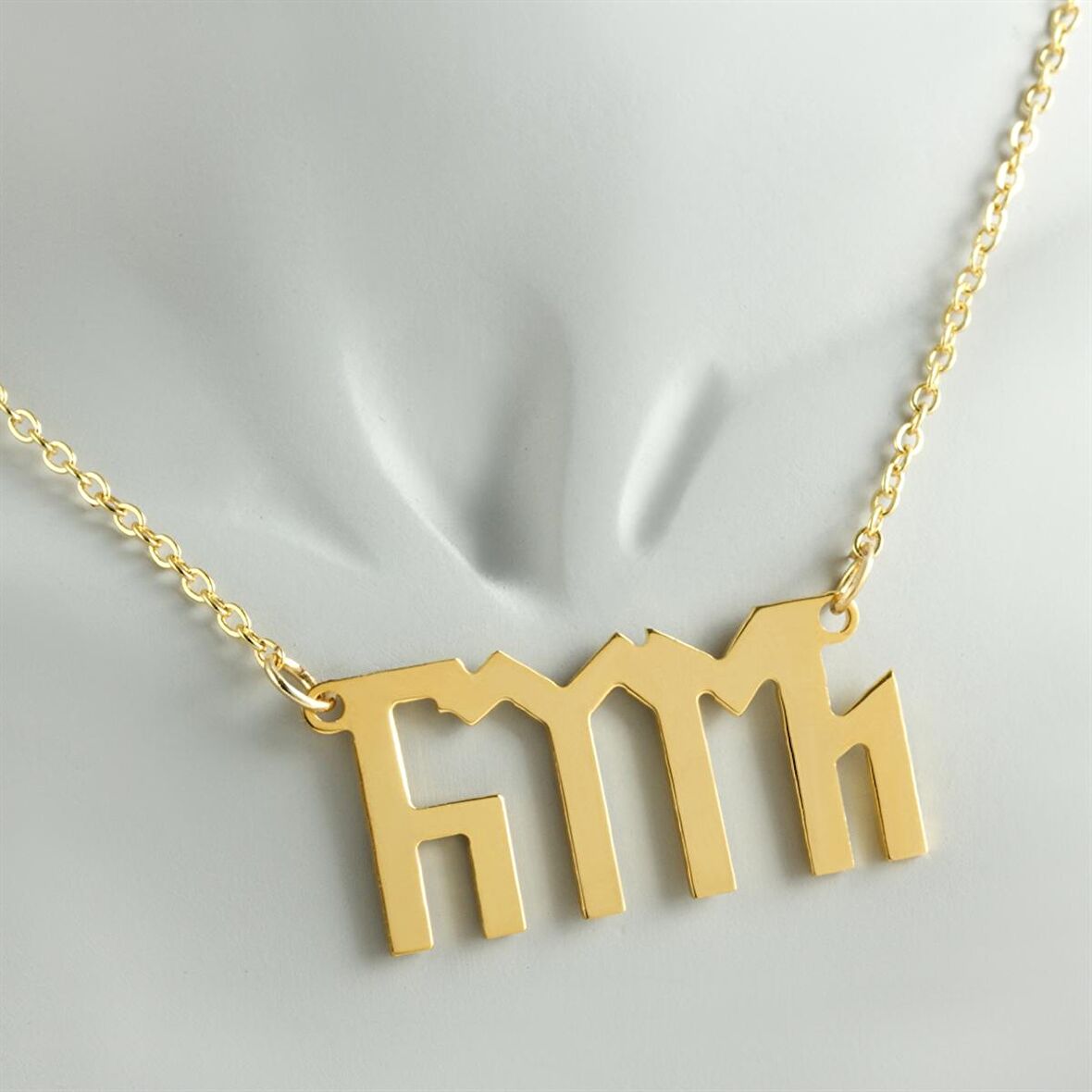 Türk Yazılı Uçlu Kolye