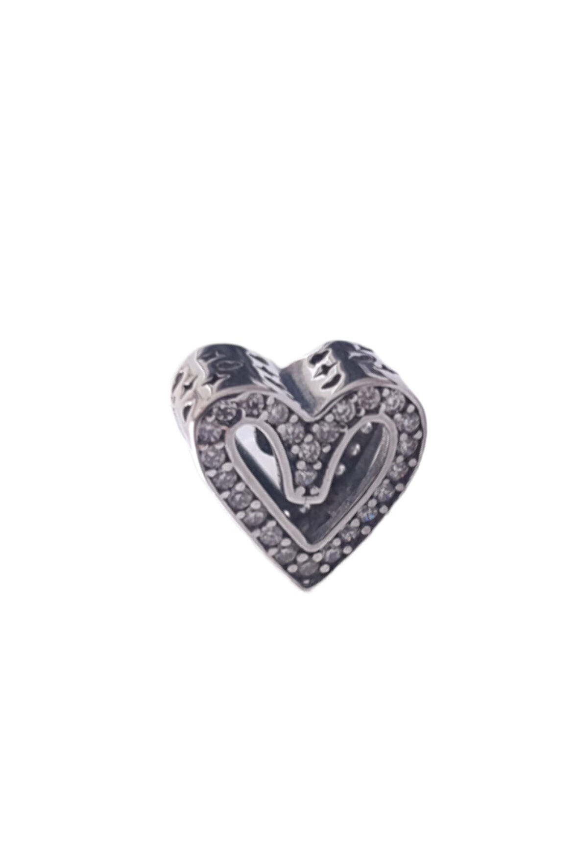 El Yapımı Kalp Charm | 925 Ayar Gümüş