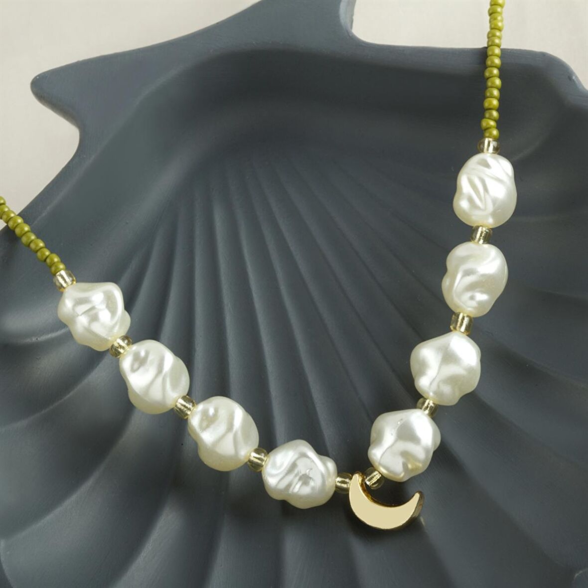 İnci Kum Boncuk Kolye