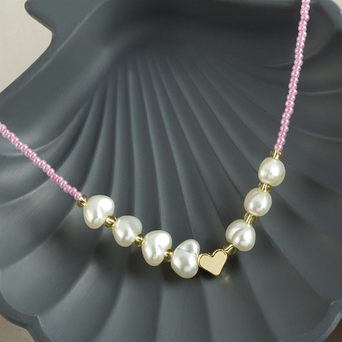 İnci Kum Boncuk Kolye