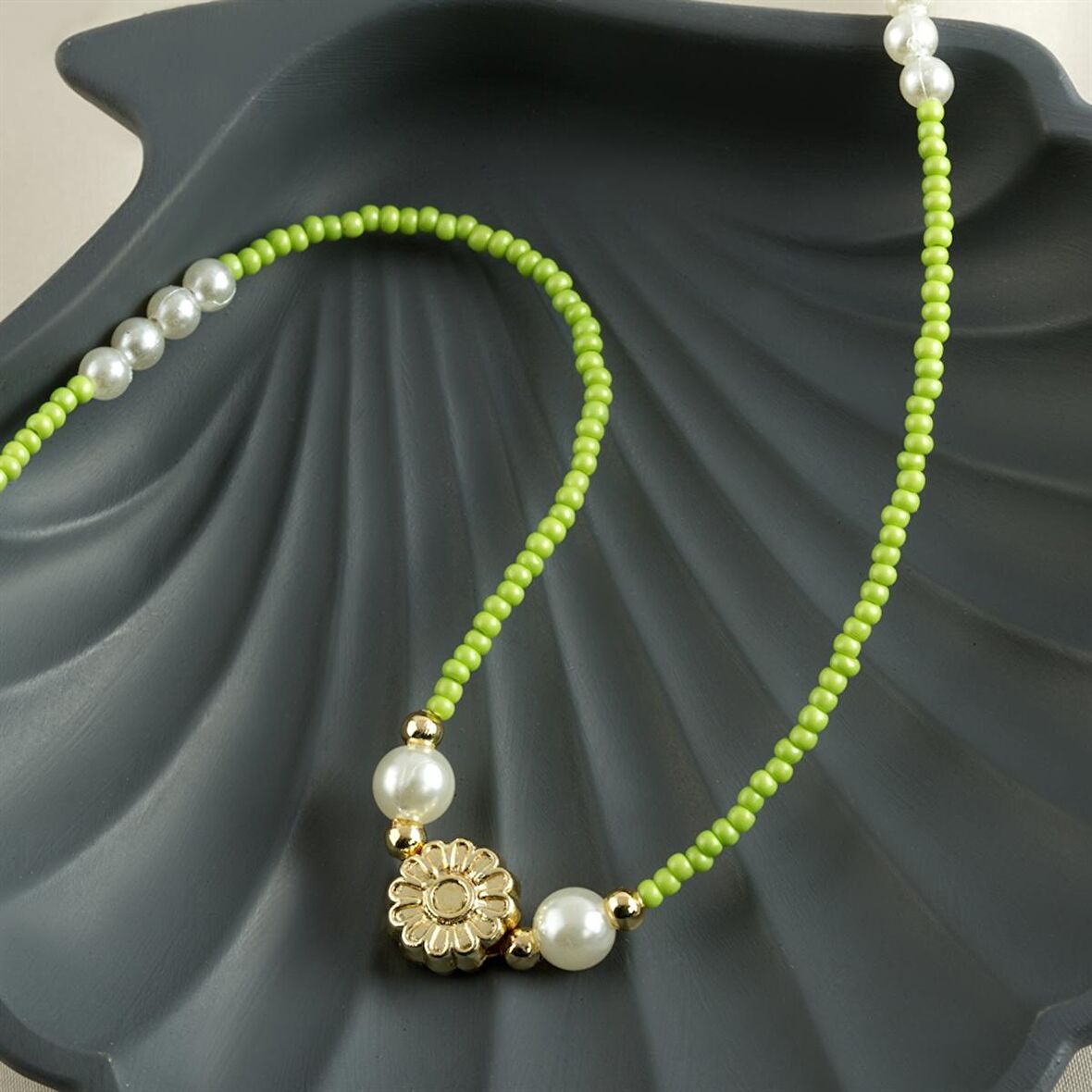 İnci Kum Boncuk Kolye