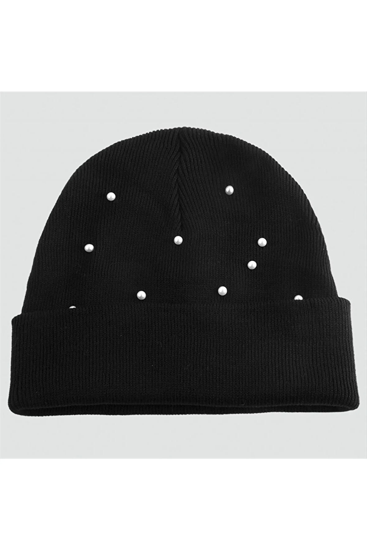 İncili Katlamalı kadın Bere