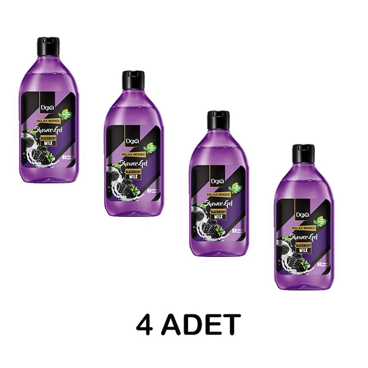 4 ADET Duş Jeli Relax Serisi - Böğürtlen Sütlü 400 Ml (4*ADET)