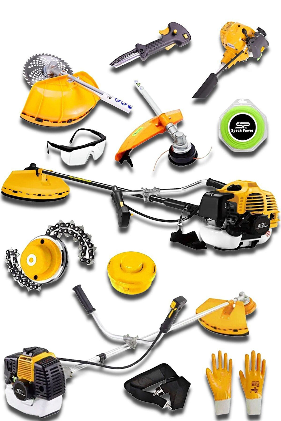 Usa Mlt Jacobs Serii 2.4 Hp Yan Tipi Benzinli Motorlu Ot Çalı Tırpanı Çim Biçme Tirpan Makinesi