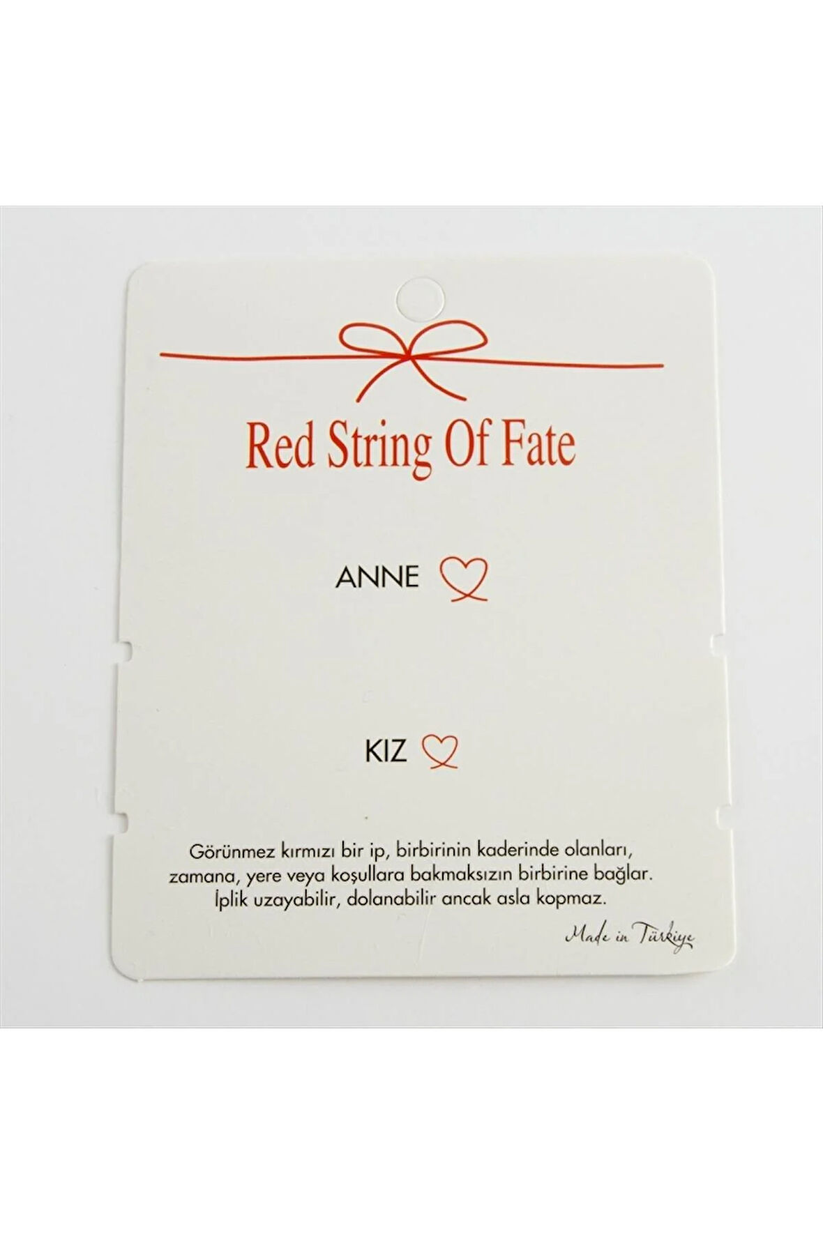 2'li Anne Kız Yazılı Bileklik Kartı 200 Adet