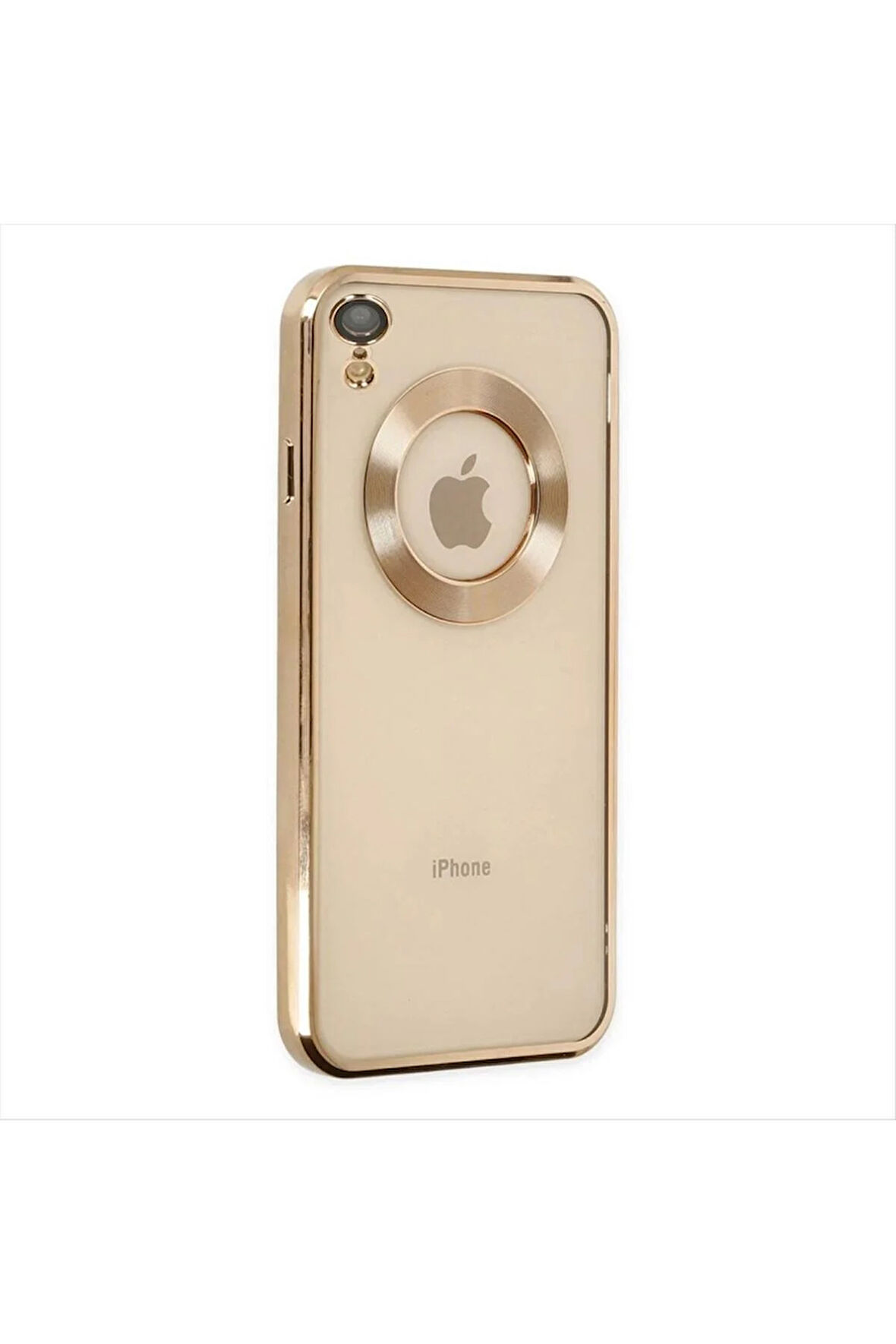 iPhone XR Lüx Lensli Lazer Silikon Kılıf (Kamera Korumalı)